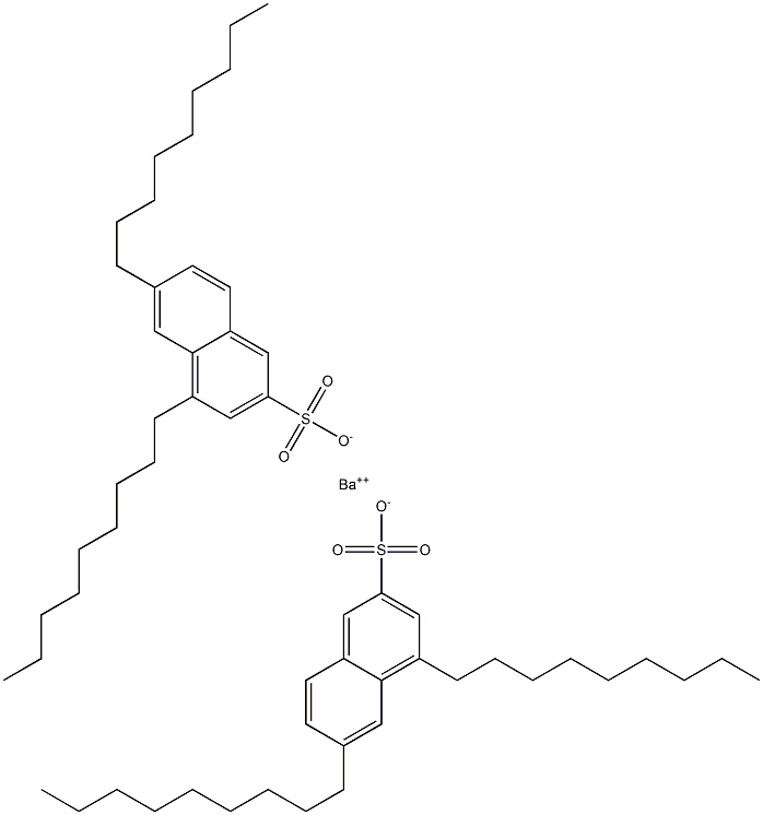 Bis(4,6-dinonyl-2-naphthalenesulfonic acid)barium salt Struktur