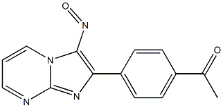 2-(4-Acetylphenyl)-3-nitrosoimidazo[1,2-a]pyrimidine Struktur