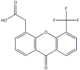 5-(Trifluoromethyl)-9-oxo-9H-xanthene-4-acetic acid Struktur