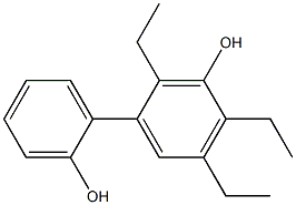 2,4,5-Triethyl-1,1'-biphenyl-2',3-diol Struktur