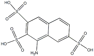 4-Amino-2,3,6-naphthalenetrisulfonic acid Struktur