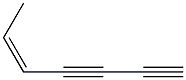 (Z)-5-Heptene-1,3-diyne Struktur