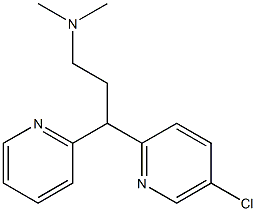 3-(2-Pyridinyl)-3-(5-chloro-2-pyridinyl)-N,N-dimethylpropan-1-amine Struktur