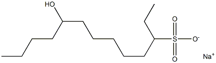 9-Hydroxytridecane-3-sulfonic acid sodium salt Struktur