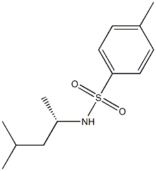 (-)-N-[(S)-1,3-Dimethylbutyl]-p-toluenesulfonamide Struktur