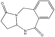 3,3a-Dihydro-10H-pyrrolo[1,2-b][2,4]benzodiazepine-1,5(2H,4H)-dione Struktur