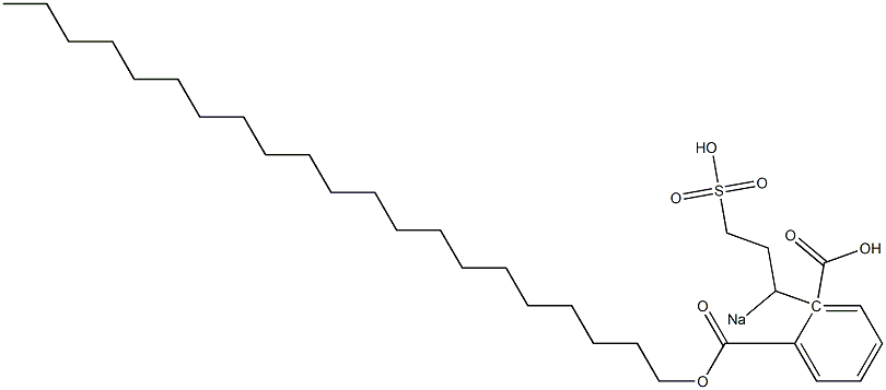 Phthalic acid 1-henicosyl 2-(1-sodiosulfopropyl) ester Struktur