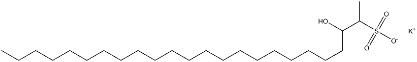 3-Hydroxytetracosane-2-sulfonic acid potassium salt Struktur