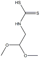 N-(2,2-Dimethoxyethyl)dithiocarbamic acid Struktur