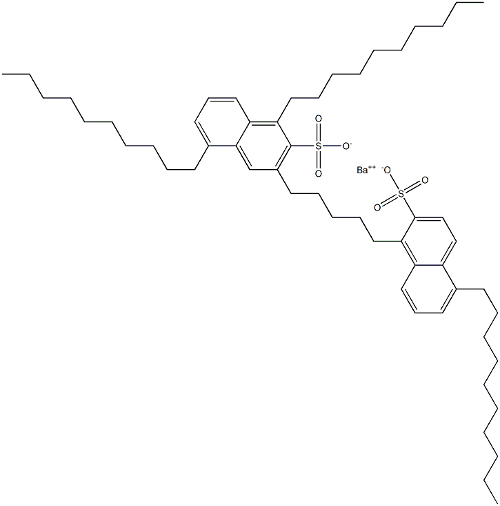 Bis(1,5-didecyl-2-naphthalenesulfonic acid)barium salt Struktur