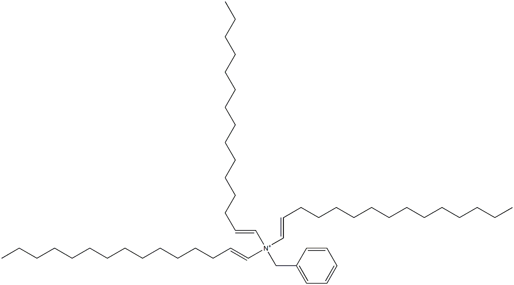 Tri(1-pentadecenyl)benzylaminium Struktur