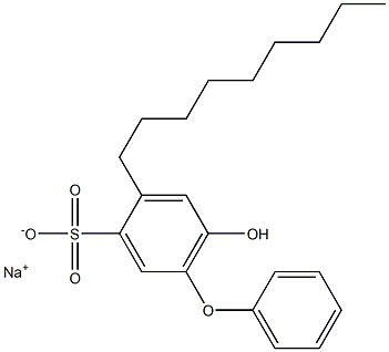 6-Hydroxy-4-nonyl[oxybisbenzene]-3-sulfonic acid sodium salt Struktur