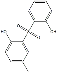 2,2'-Dihydroxy-5'-methyl[sulfonylbisbenzene] Struktur