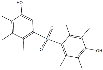 3',4-Dihydroxy-2,3,4',5,5',6,6'-heptamethyl[sulfonylbisbenzene] Struktur