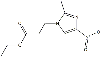 3-(2-Methyl-4-nitro-1H-imidazol-1-yl)propionic acid ethyl ester Struktur