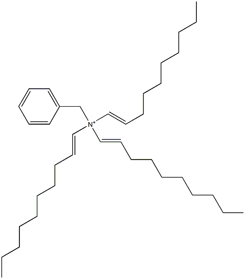 Tri(1-decenyl)benzylaminium Struktur