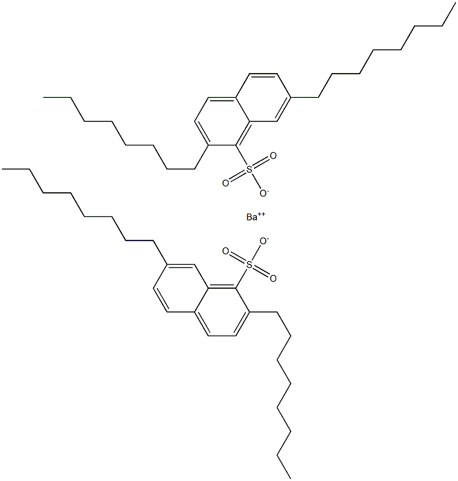 Bis(2,7-dioctyl-1-naphthalenesulfonic acid)barium salt Struktur