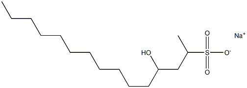 4-Hydroxypentadecane-2-sulfonic acid sodium salt Struktur