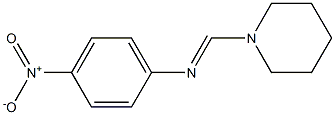 N-(Piperidinomethylene)-4-nitroaniline Struktur