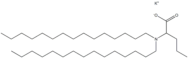 2-(Dipentadecylamino)valeric acid potassium salt Struktur