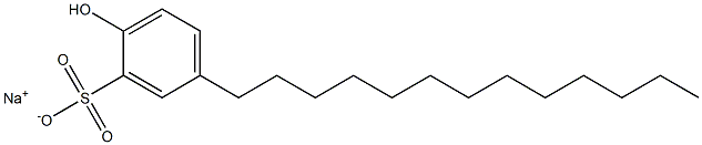 2-Hydroxy-5-tridecylbenzenesulfonic acid sodium salt Struktur