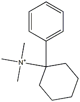 1-Phenyl-N,N,N-trimethylcyclohexanaminium Struktur