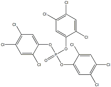 Phosphoric acid tris(2,4,5-trichlorophenyl) ester Struktur