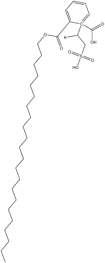 Phthalic acid 1-docosyl 2-(1-potassiosulfoethyl) ester Struktur