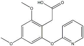 4,6-Dimethoxy-2-pyridinyloxy(phenyl)acetic acid Struktur