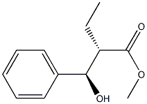 (2S,3R)-2-Ethyl-3-hydroxy-3-phenylpropionic acid methyl ester Struktur