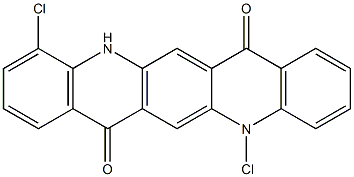 5,11-Dichloro-5,12-dihydroquino[2,3-b]acridine-7,14-dione Struktur