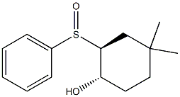 (1S,2S)-4,4-Dimethyl-2-phenylsulfinylcyclohexanol Struktur