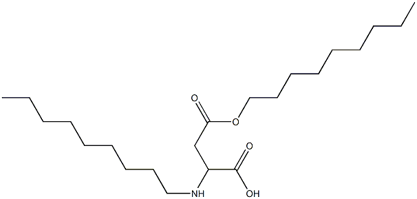 2-Nonylamino-3-(nonyloxycarbonyl)propionic acid Struktur