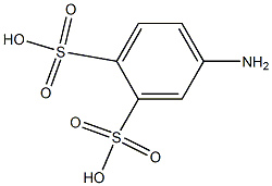 4-Amino-1,2-benzenedisulfonic acid Struktur