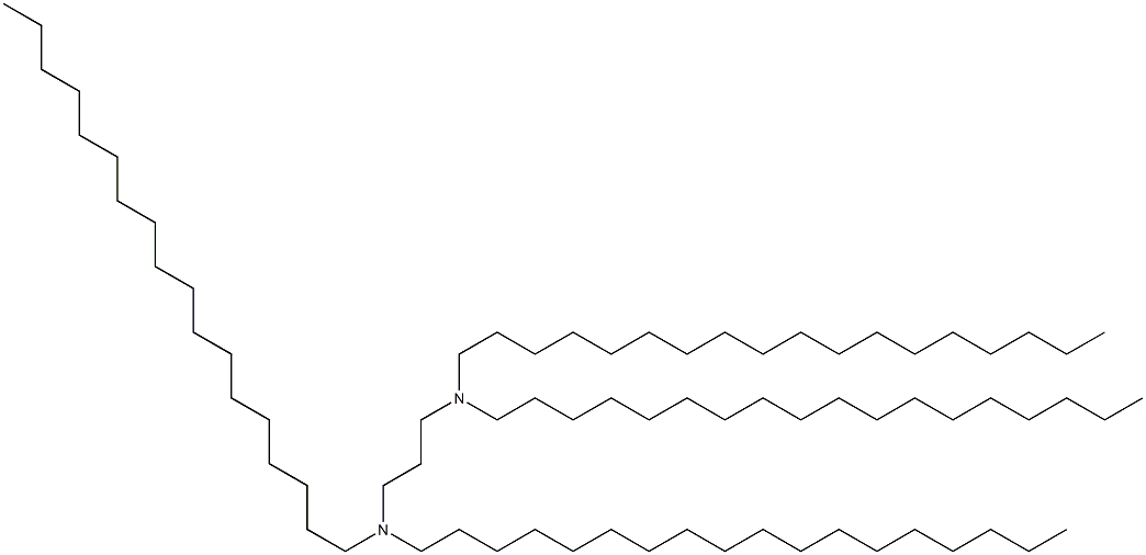 N,N,N',N'-Tetraoctadecyl-1,3-propanediamine Struktur