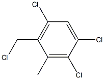 1,2,5-Trichloro-3-methyl-4-(chloromethyl)benzene Struktur