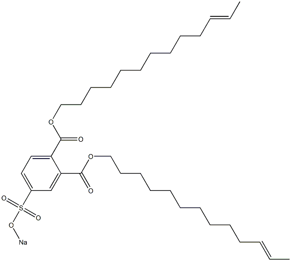 4-(Sodiosulfo)phthalic acid di(11-tridecenyl) ester Struktur