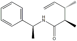 (2R,3S)-2,3-Dimethyl-N-[(S)-1-phenylethyl]-4-pentenamide Struktur