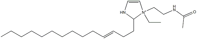 1-[2-(Acetylamino)ethyl]-1-ethyl-2-(3-tetradecenyl)-4-imidazoline-1-ium Struktur