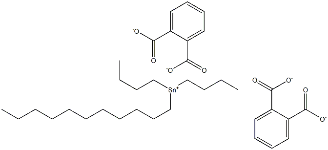 Bis(phthalic acid 1-undecyl)dibutyltin(IV) salt Struktur