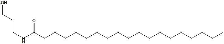 N-(3-Hydroxypropyl)nonadecanamide Struktur