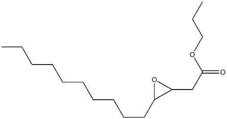 3,4-Epoxytetradecanoic acid propyl ester Struktur