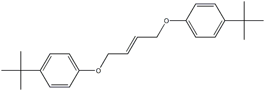 1,4-Bis[p-(tert-butyl)phenoxy]-2-butene Struktur