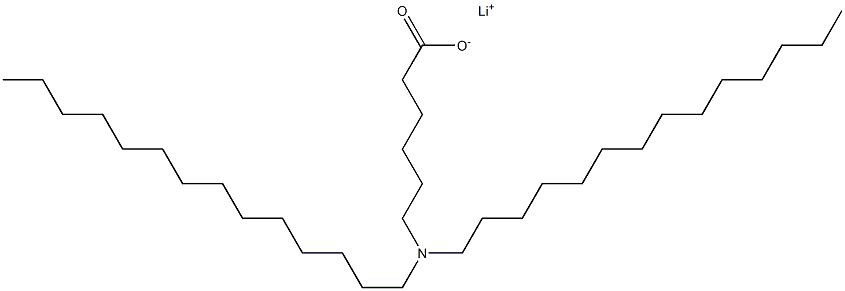 6-(Ditetradecylamino)hexanoic acid lithium salt Struktur