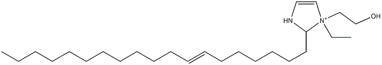 1-Ethyl-1-(2-hydroxyethyl)-2-(7-nonadecenyl)-4-imidazoline-1-ium Struktur