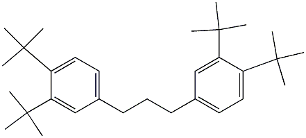 1,3-Bis(3,4-di-tert-butylphenyl)propane Struktur