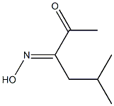 3-(Hydroxyimino)-5-methylhexan-2-one Struktur