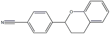 4-[(3,4-Dihydro-2H-1-benzopyran)-2-yl]benzonitrile Struktur