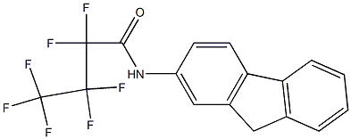 2-[(Heptafluorobutyryl)amino]-9H-fluorene Struktur