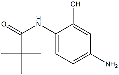 N-(2-Hydroxy-4-aminophenyl)-2,2-dimethylpropionamide Struktur